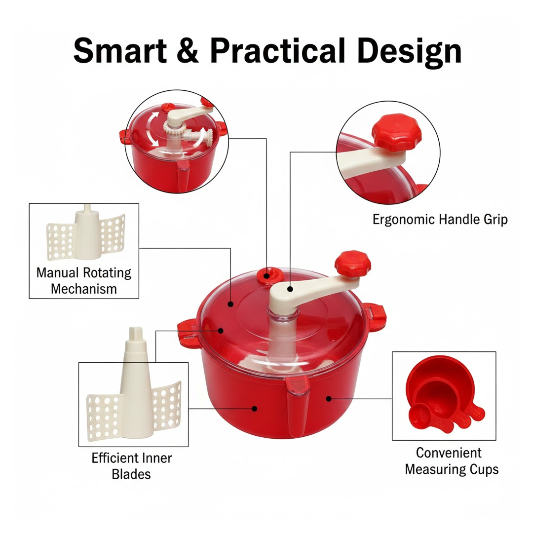 Dough Maker Machine With Measuring Cup (Atta Maker)