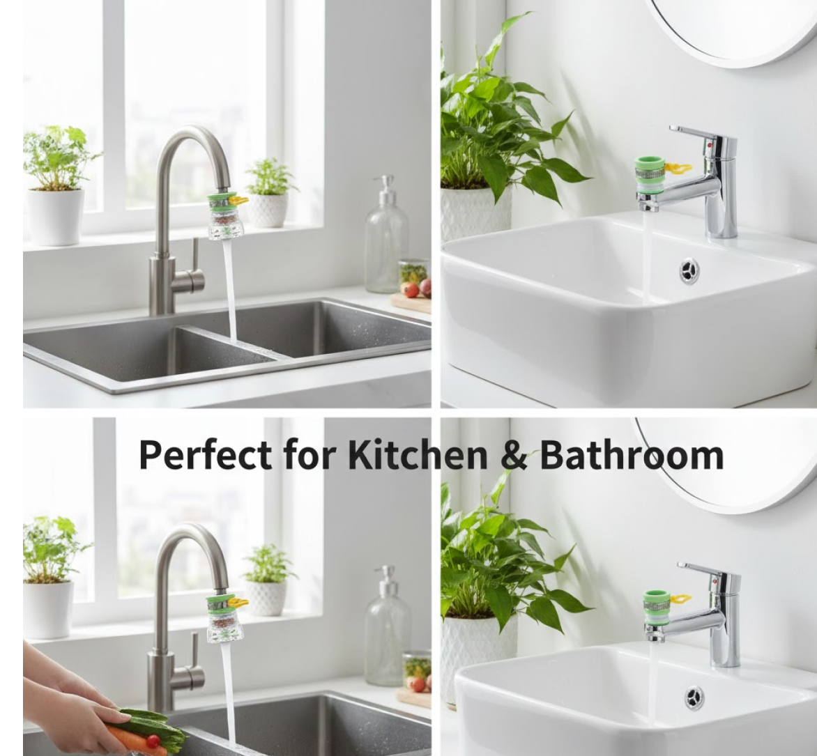 360 Degree Water Saving Faucet Expandable Water Valve Splash Regulator