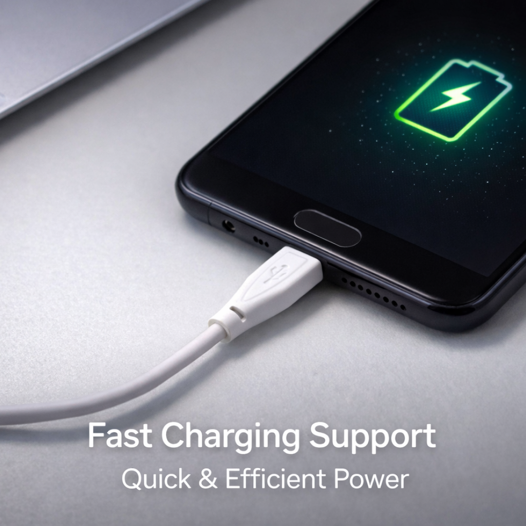 Fast Charging For Android & Data Transfer, Long Micro Cable (1000 Mm)