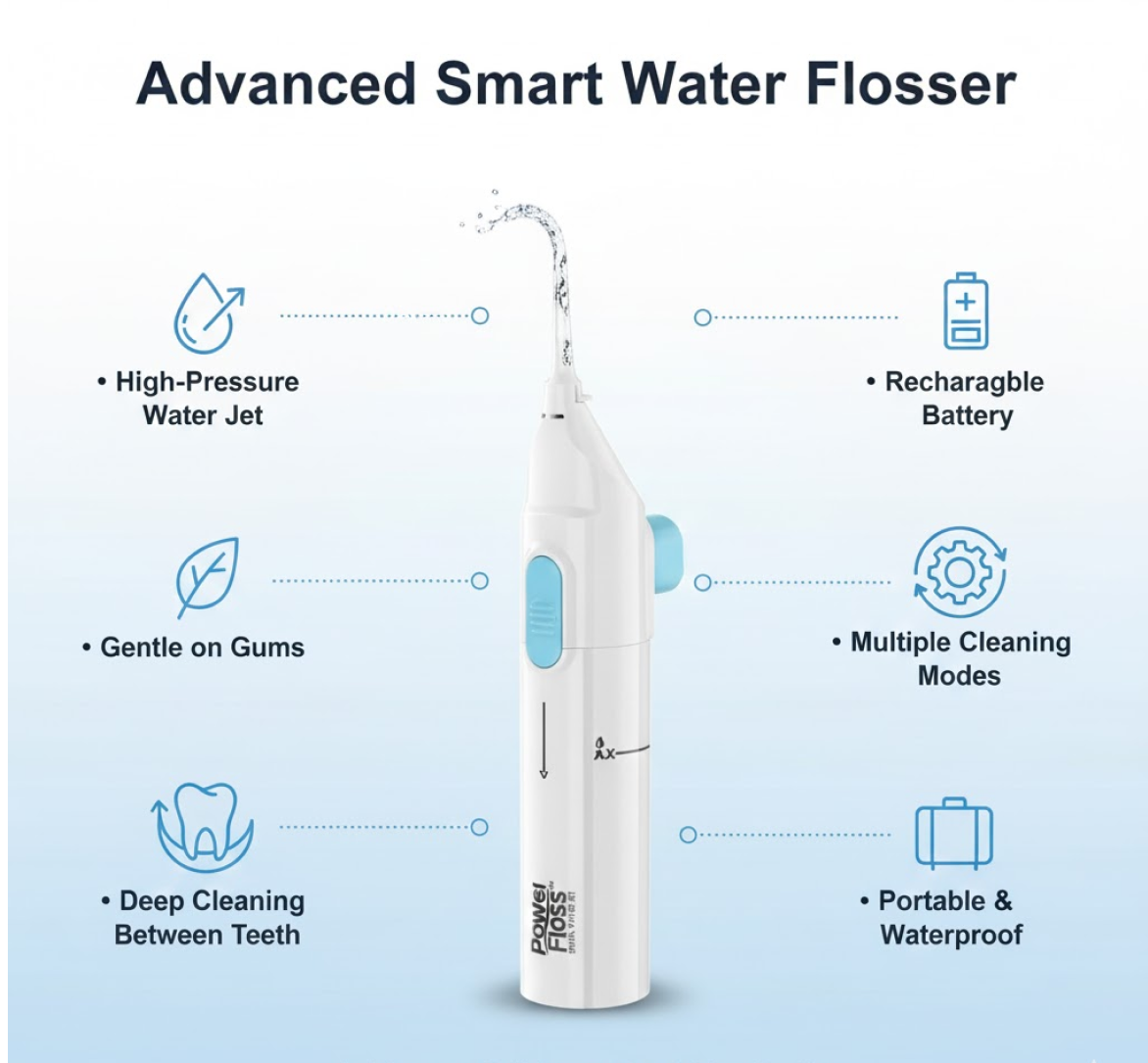 Smart Water Flosser Teeth Cleaner For Cleaning Teeth