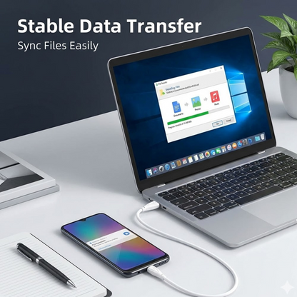 Fast Charging For Android & Data Transfer, Long Micro Cable (1000 Mm)