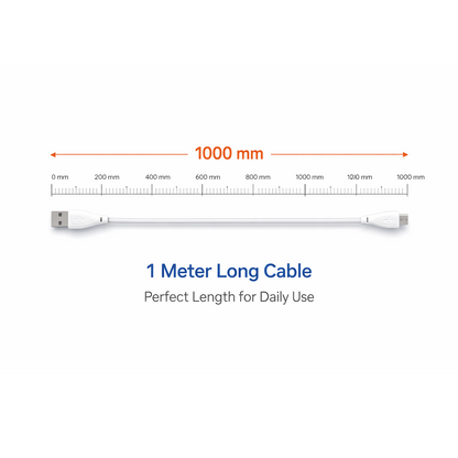 Fast Charging For Android & Data Transfer, Long Micro Cable (1000 Mm)
