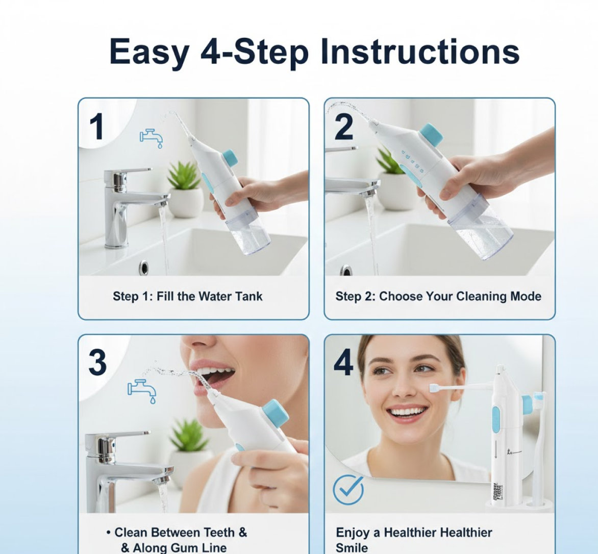 Smart Water Flosser Teeth Cleaner For Cleaning Teeth