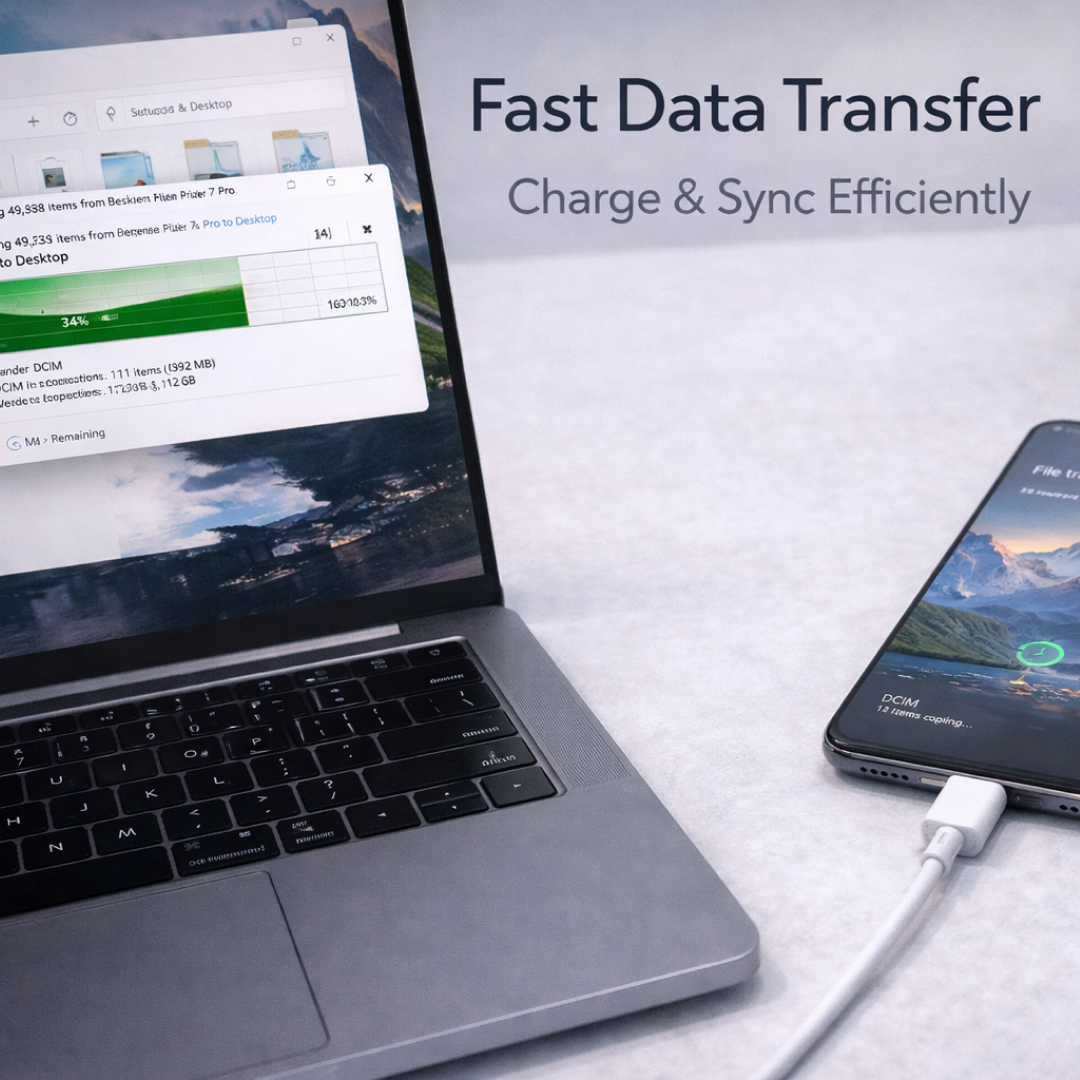 Type C data cable Fast Charging Cable (1 Mtr. / 1 Pc)