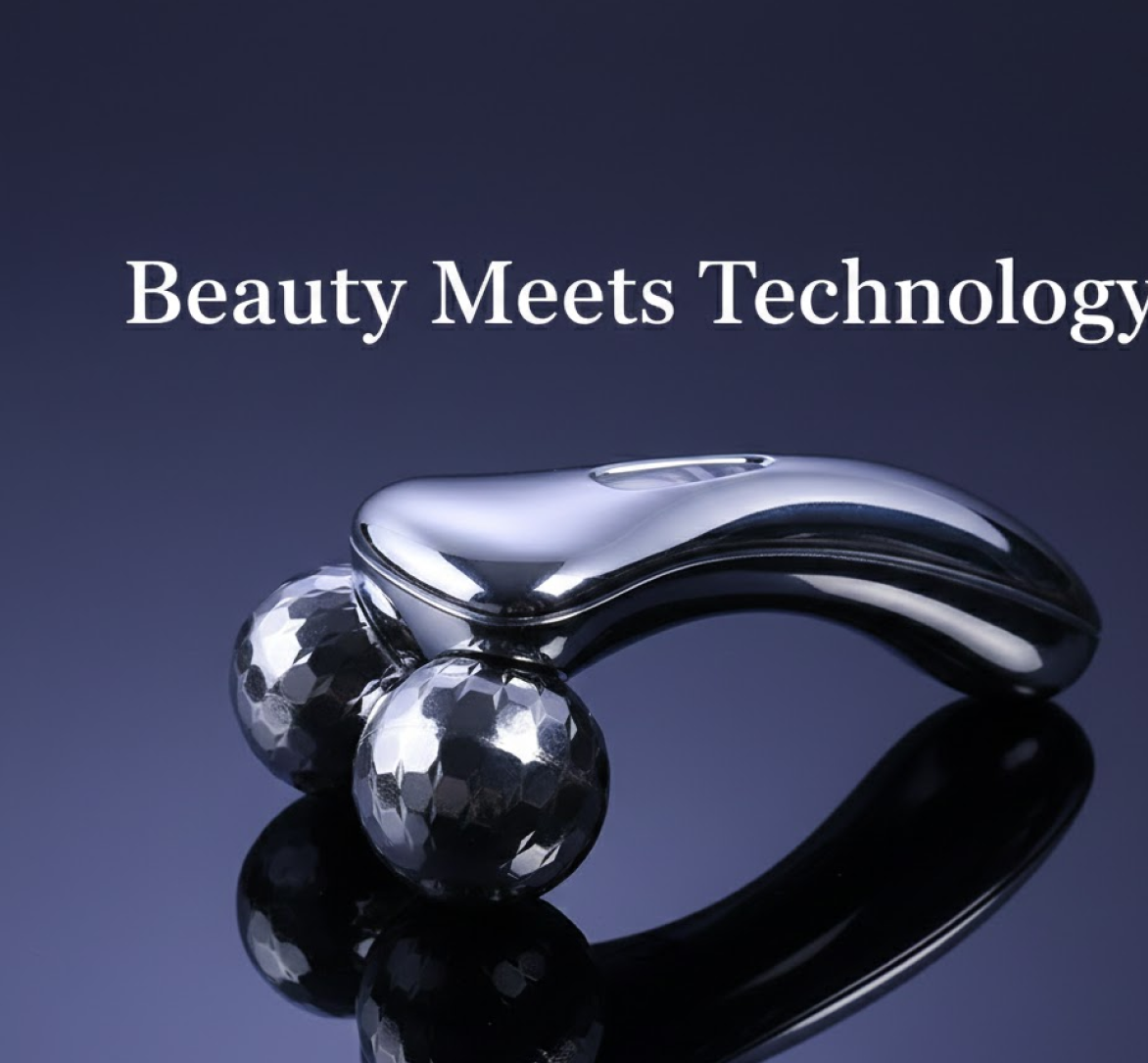 Handheld 3D Roller Face and Body Massager