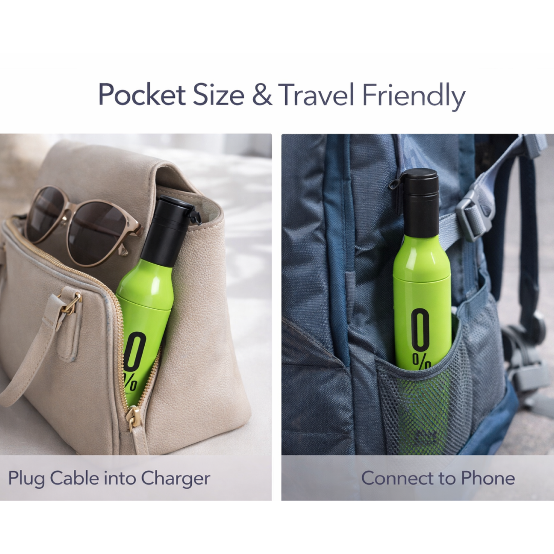 Wine Bottle Umbrella | Compact Wind-Resistant Travel Umbrella with Bottle-Shaped Case, Portable Folding Umbrella for Men & Women, Lightweight Waterproof Umbrella for Rain & Travel (Random Color) - Umbrella - Image 2