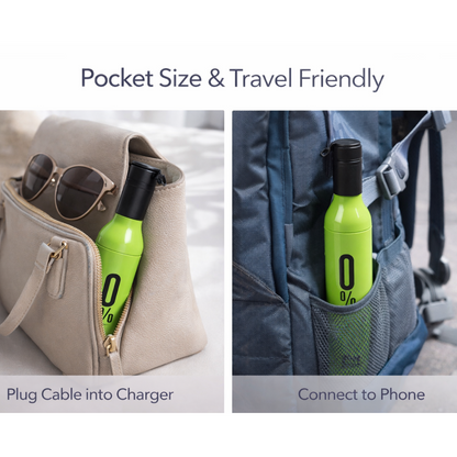 Pocket Folding Wine Bottle Umbrella