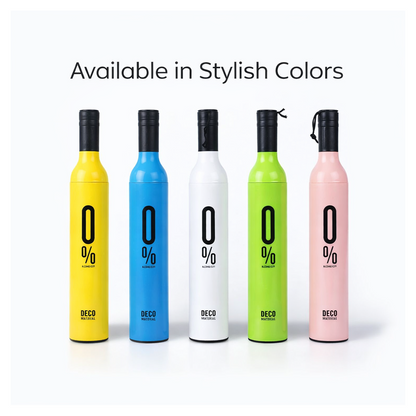 Pocket Folding Wine Bottle Umbrella