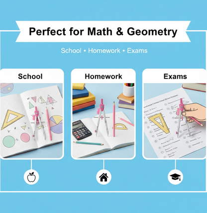 Student Geometry Compass Set (4 in 1)