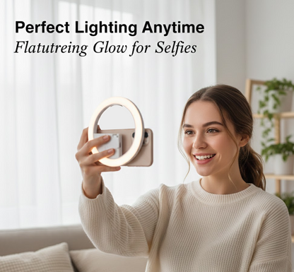 Selfie Flash Ring Light with 3 Level of Brightness (1 Pc)