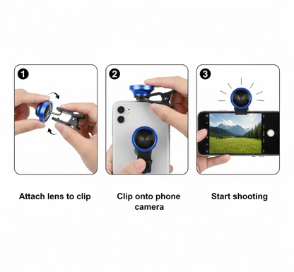Universal Clip-On Selfie Camera Lens (1 Set)