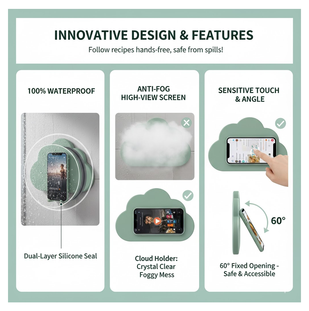 Mobile Stand Waterproof Case Smartphone Stand (1 Pc / Mix Color)