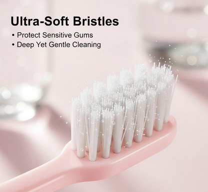 Kids Adults Ultra Soft-bristled Toothbrush With Cover (10 Pcs Set)