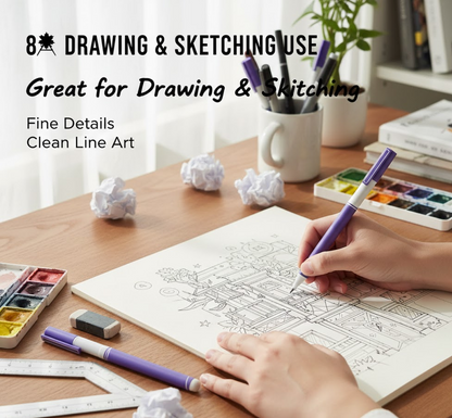 Large Black ball Pens Set Drawing Writing Pen 0.5 mm (1 Pc)