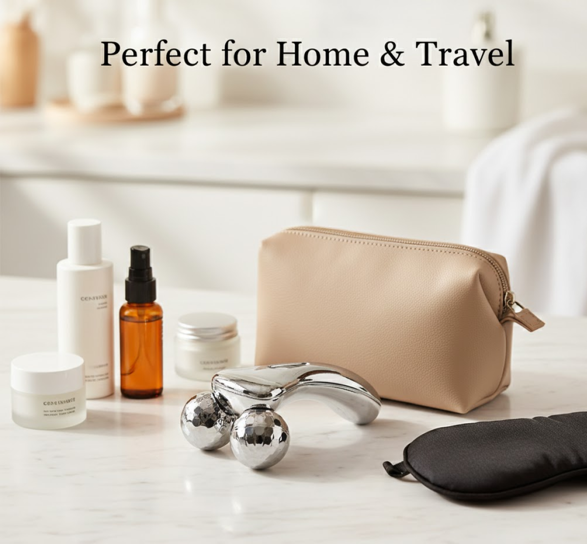 Handheld 3D Roller Face and Body Massager