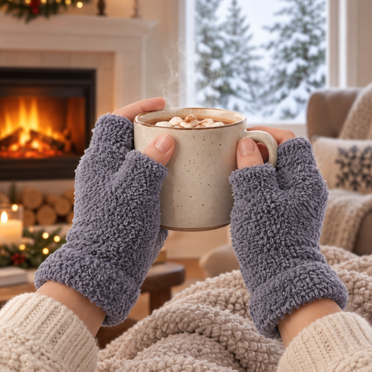Winter Fingerless Gloves – Soft Warm Hand Protection for Men & Women