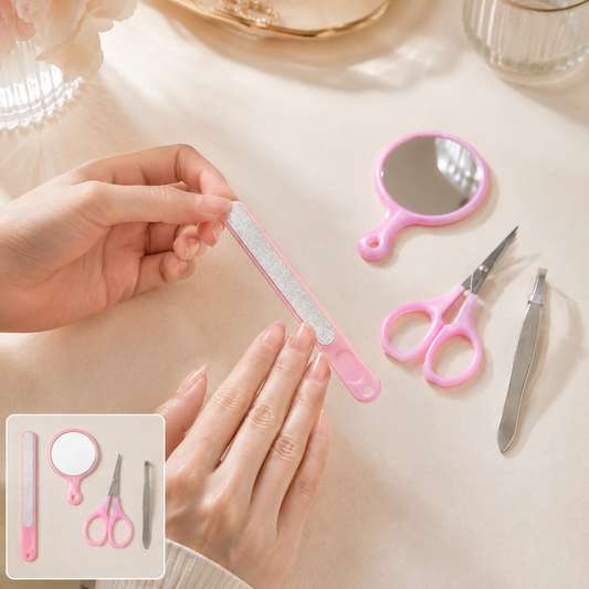 4 in 1 manicure and pedicure kit – Compact & versatile grooming set