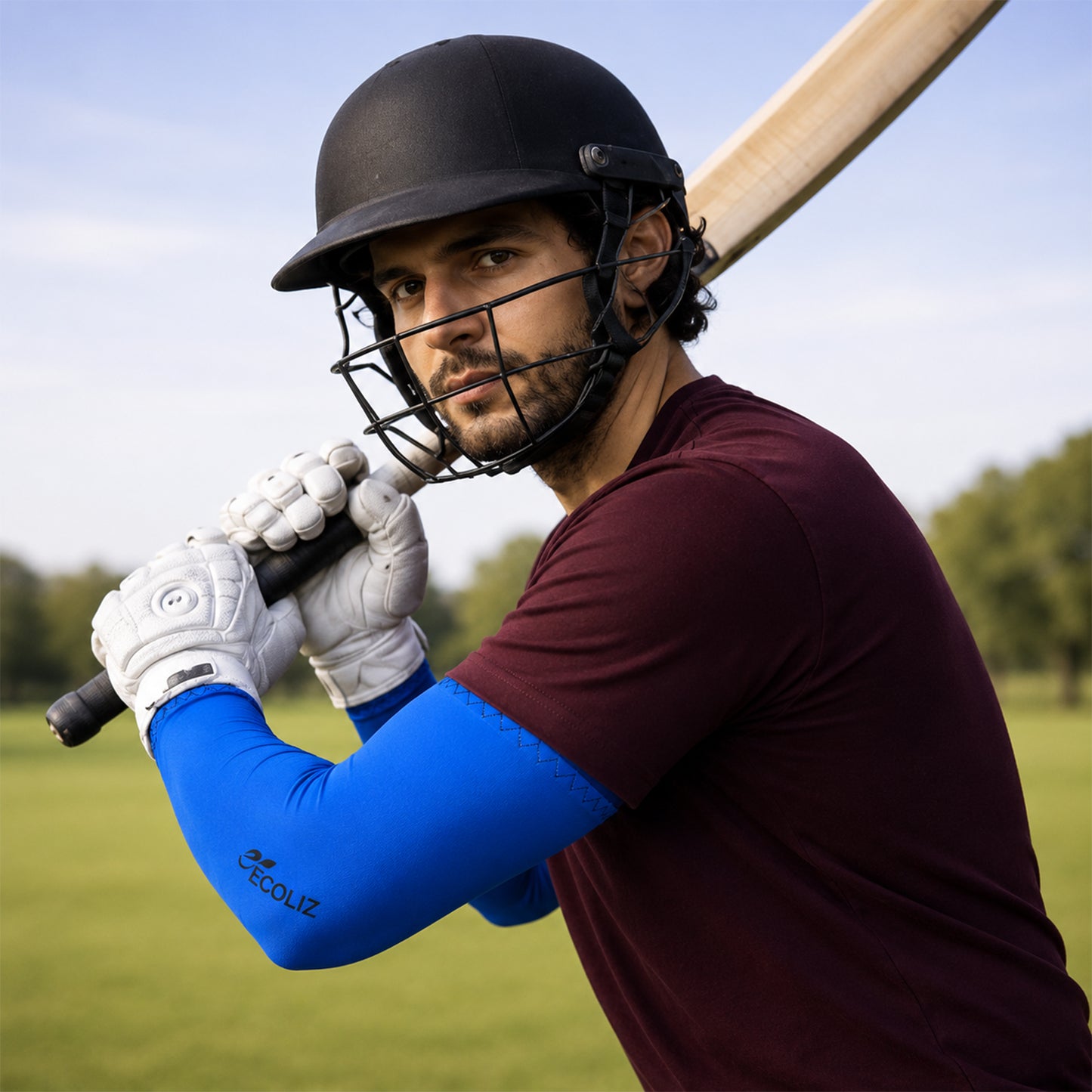 Cooling arm sleeves for cricket and sports