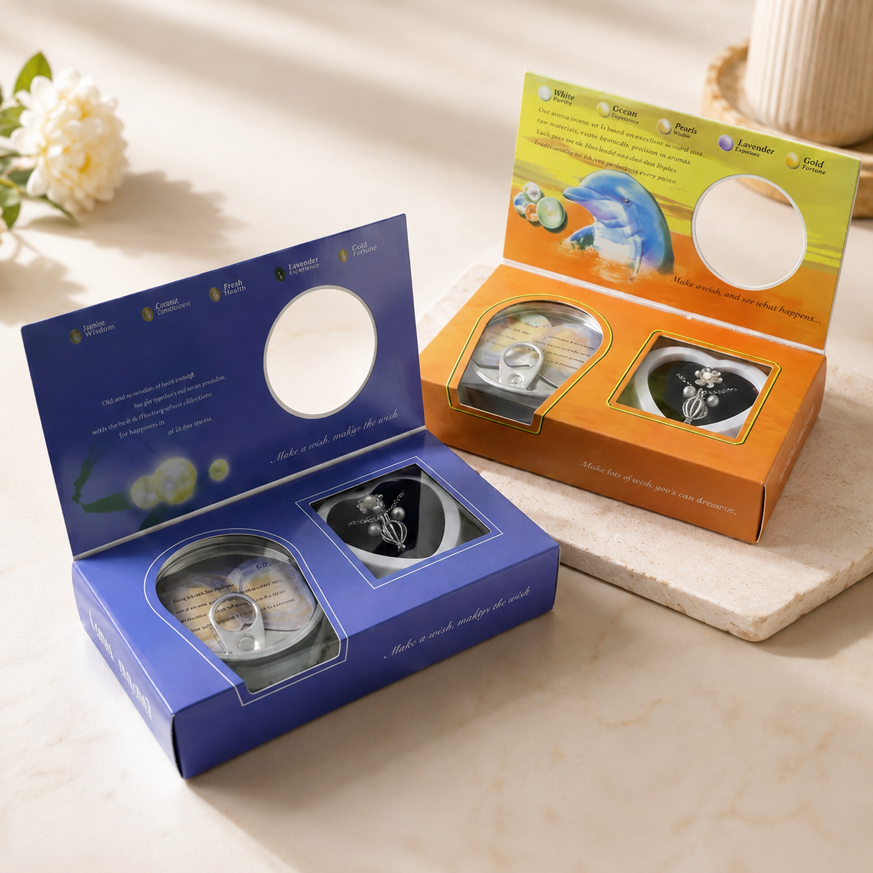 Pearl Necklace Gift Set – Elegant Heart Box & Inspirational Card