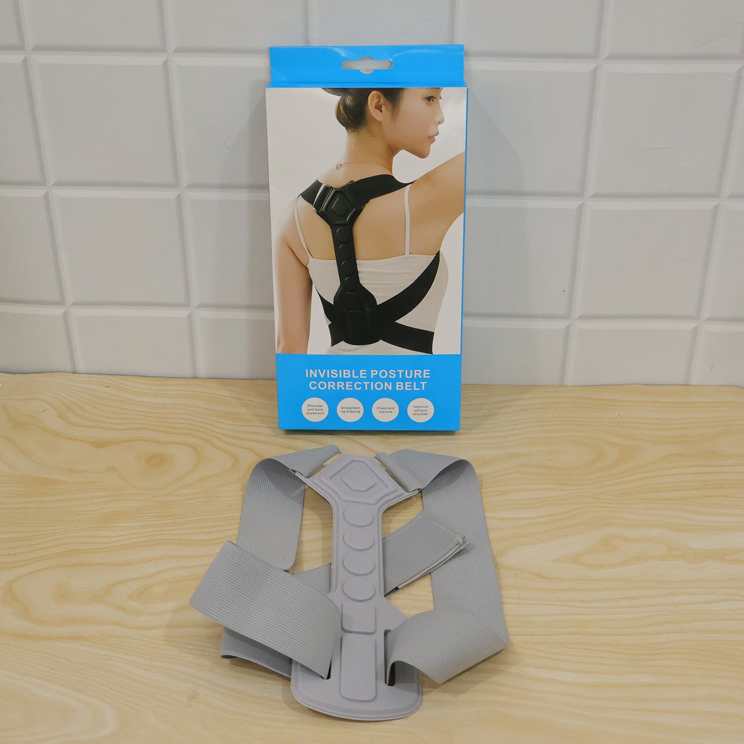 Posture corrector belt live color box package photo