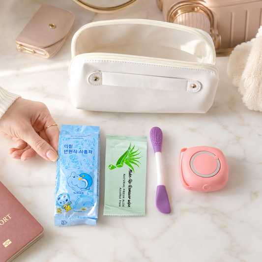 Women Travel Hygiene Essentials Combo – Compact & Portable Set