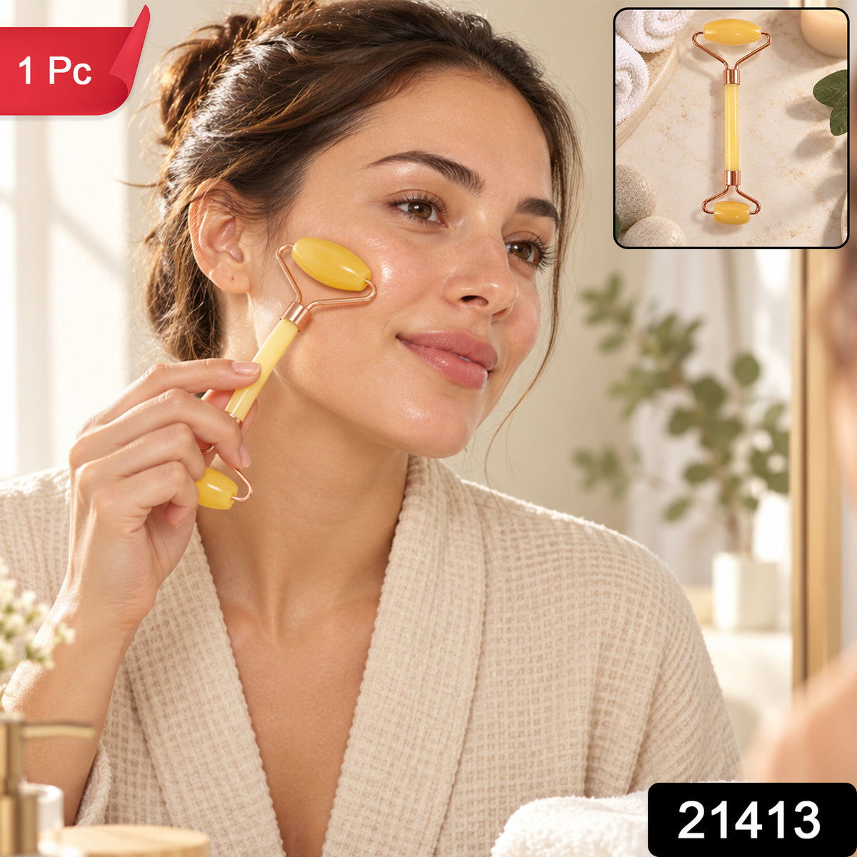 Dual-ended facial roller massager SKU 21413