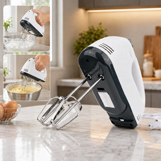 Electric Hand Mixer – 7-Speed with Attachments | XcelCraft