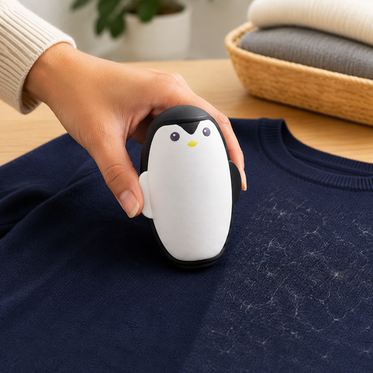 Reusable Penguin Lint Roller – Eco-friendly & Compact Cleaning Solution