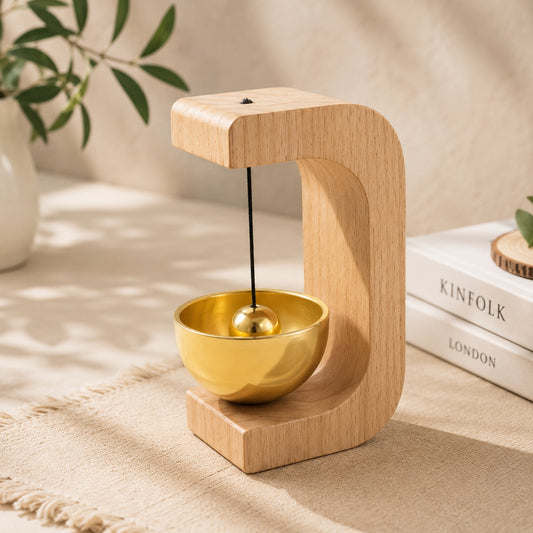 Zen Meditation Bell – Calming Sound with Wooden Stand