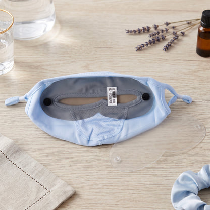 Reusable cloth face mask and removable eye shield product view