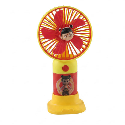 Mini handheld fan on white background