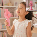 Portable USB Rechargeable Mini Handheld Fan with Desktop Stand for Kids (1 Pc)