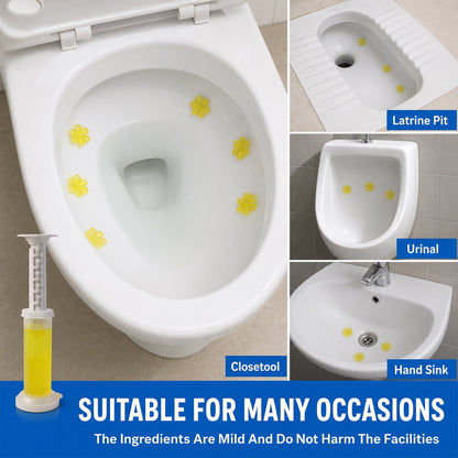 Toilet Gel Cleaner with Box Flower-Shaped Bowl Cleaner for Fresh Bathroom (1 Pc)