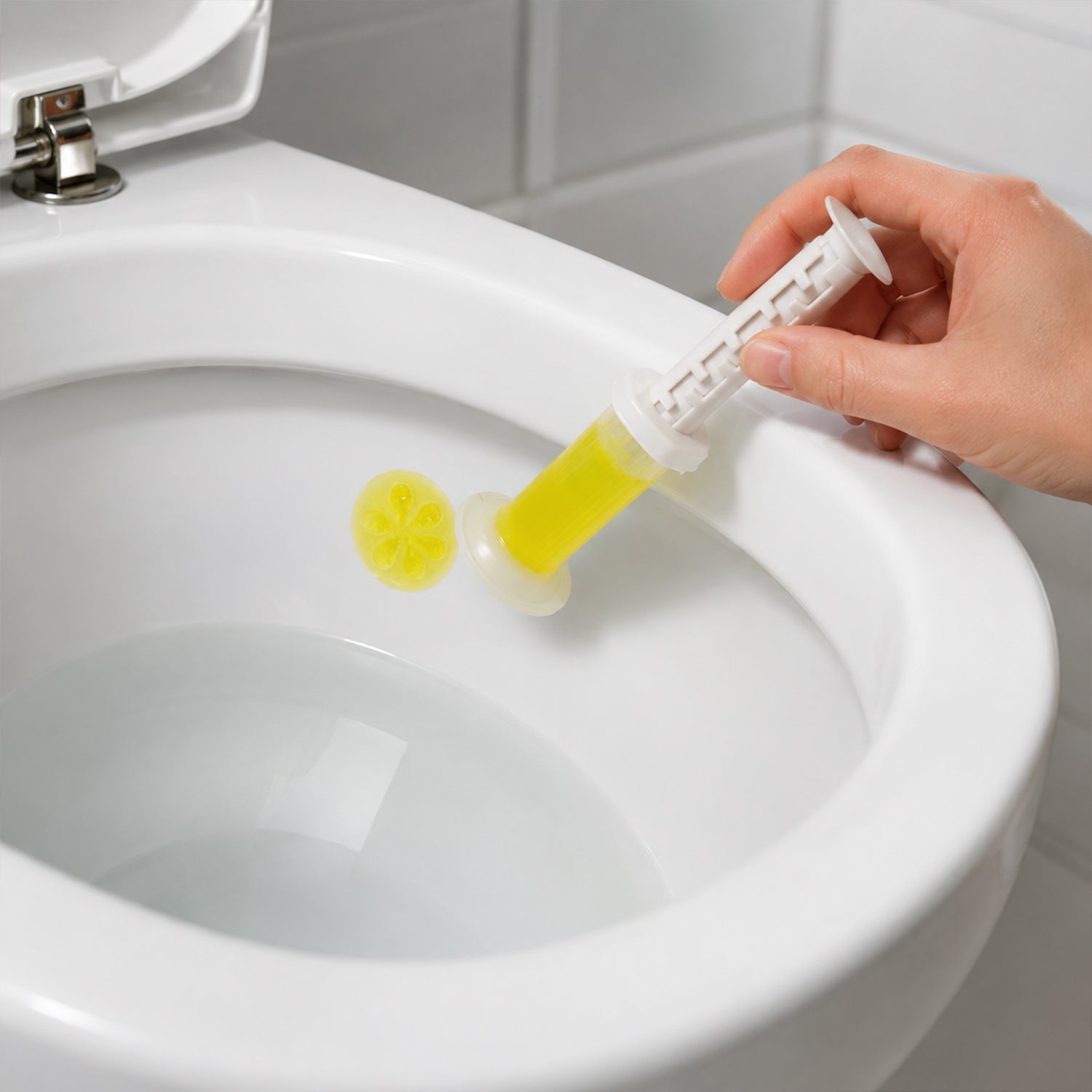 Toilet Gel Cleaner with Box Flower-Shaped Bowl Cleaner for Fresh Bathroom (1 Pc)