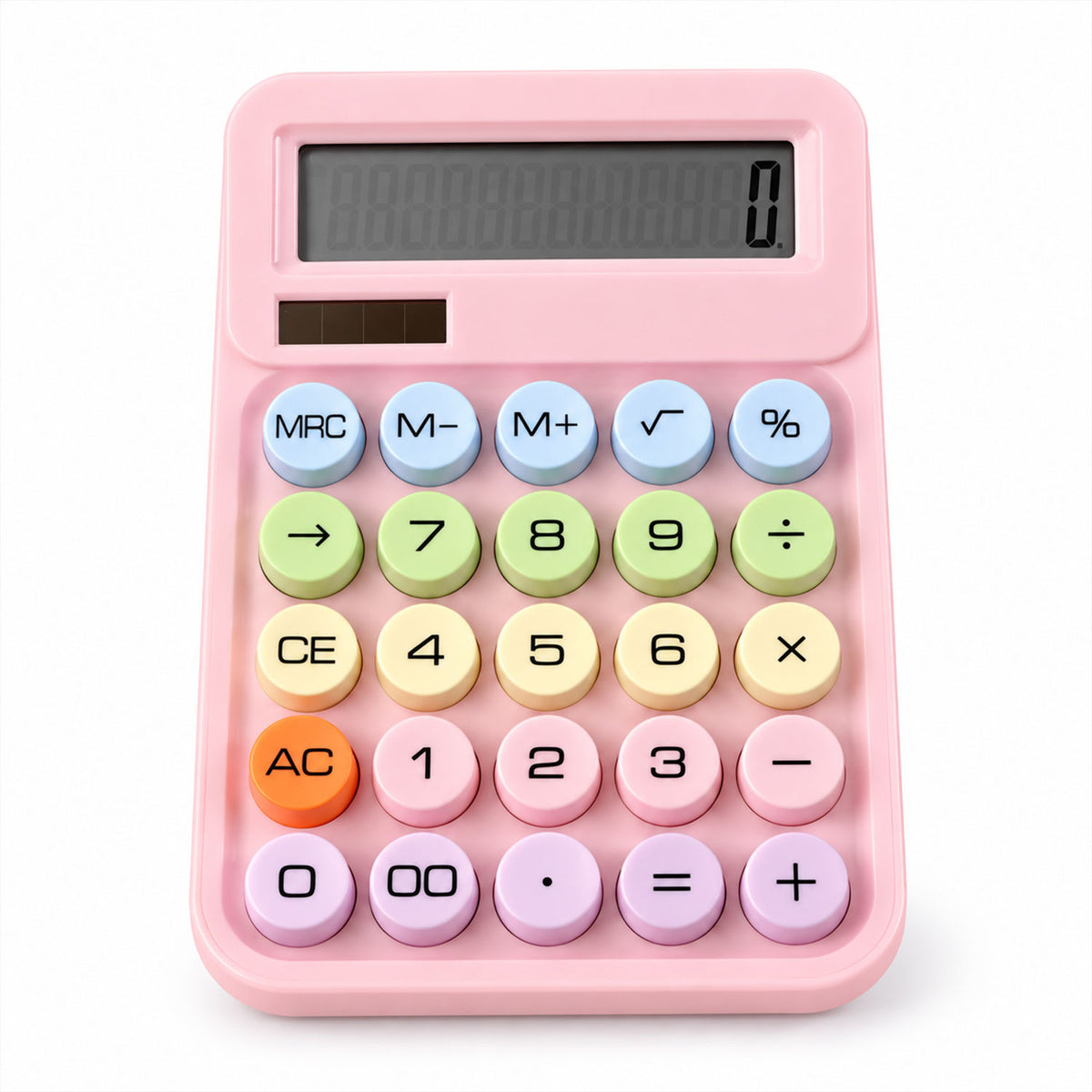 Mechanical switch desktop calculator - white background