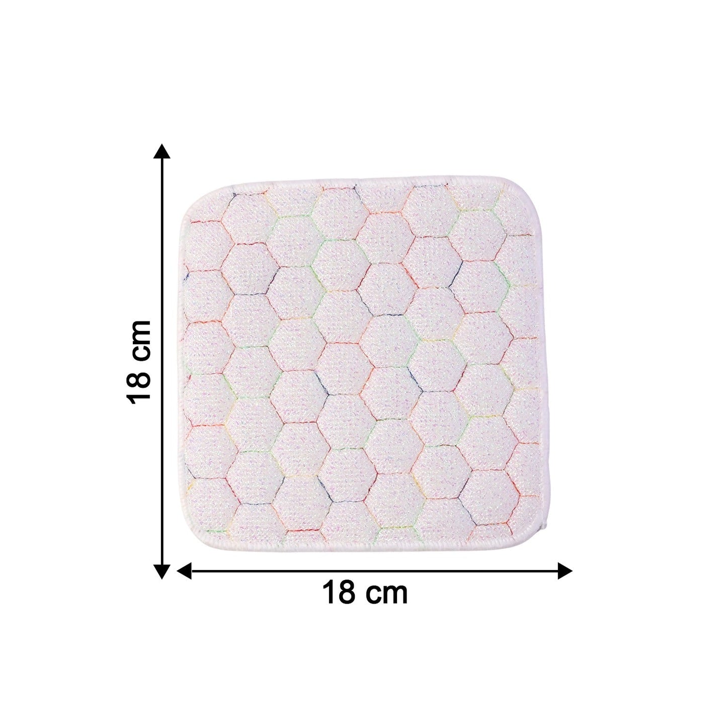 Dish Washing Scrub Pad Heavy Duty Kitchen Scrubber for Utensils Pots 18x18cm (1 Pc)