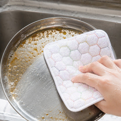 Dish Washing Scrub Pad Heavy Duty Kitchen Scrubber for Utensils Pots 18x18cm (1 Pc)