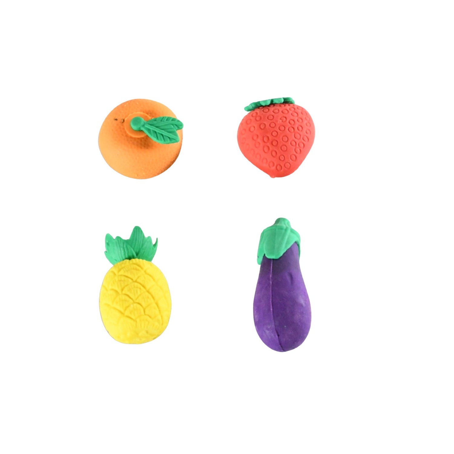 Buy Mini 3D Fruit & Vegetable Erasers for Kids (4 Pc Set)