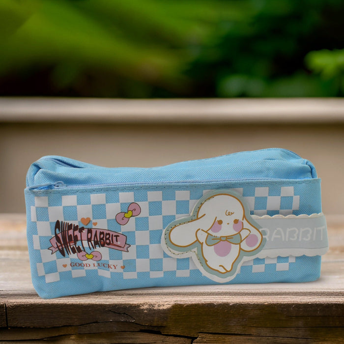 Pencil Pouch With Zipper, Students Pencil Case Large Capacity, Makeup Pouch, Stationery Bag (1 Pc / 2 Compartment)