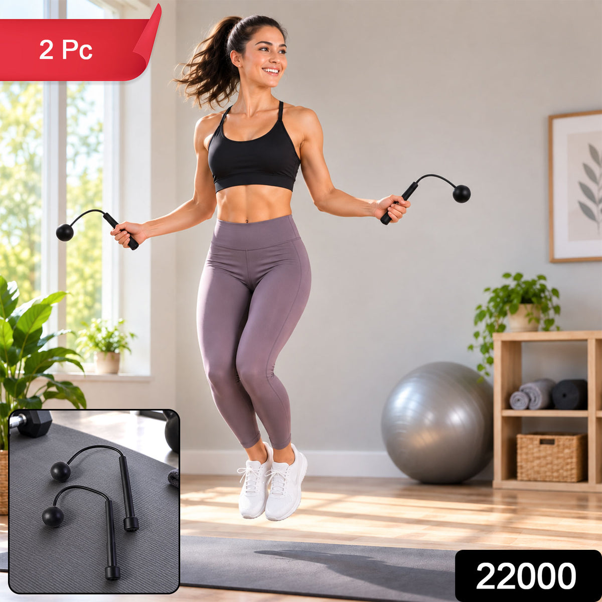 Cordless Skipping Wrist Ball for Sports Training, Cardio and Stamina (1 Pc)