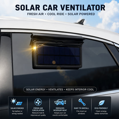 Solar powered car ventilator feature guide