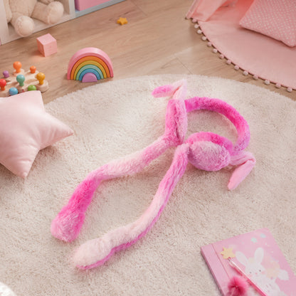 Soft plush bunny earmuffs product view