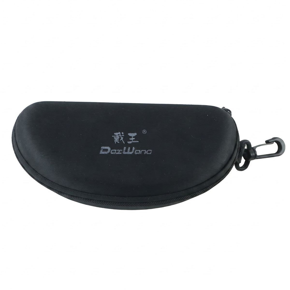 Zipper glasses case with clip