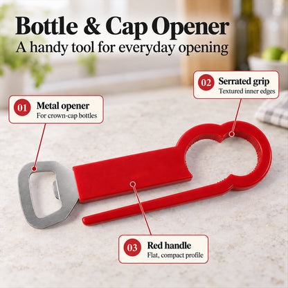 3 in 1 bottle cap opener - opener features