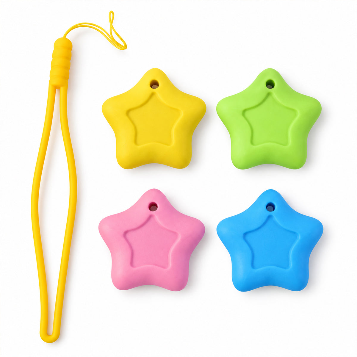 Smiling Star Rubber Erasers