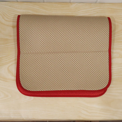 Textured padded bathroom mat actual mesh backing