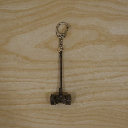 Metal hammer design keychain actual product