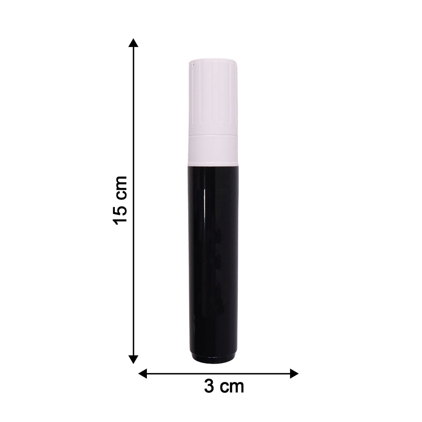Black Chalk Marker Pen Liquid Erasable for Chalkboard Glass Window Menu (1 Pc)