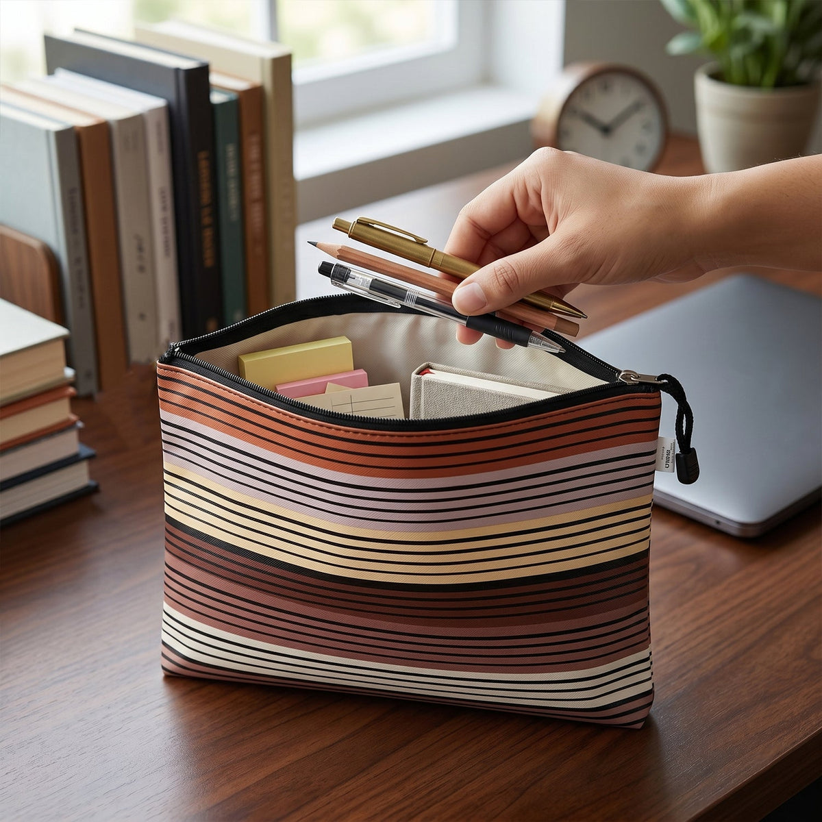 Durable waterproof material of document pouch for safe storage