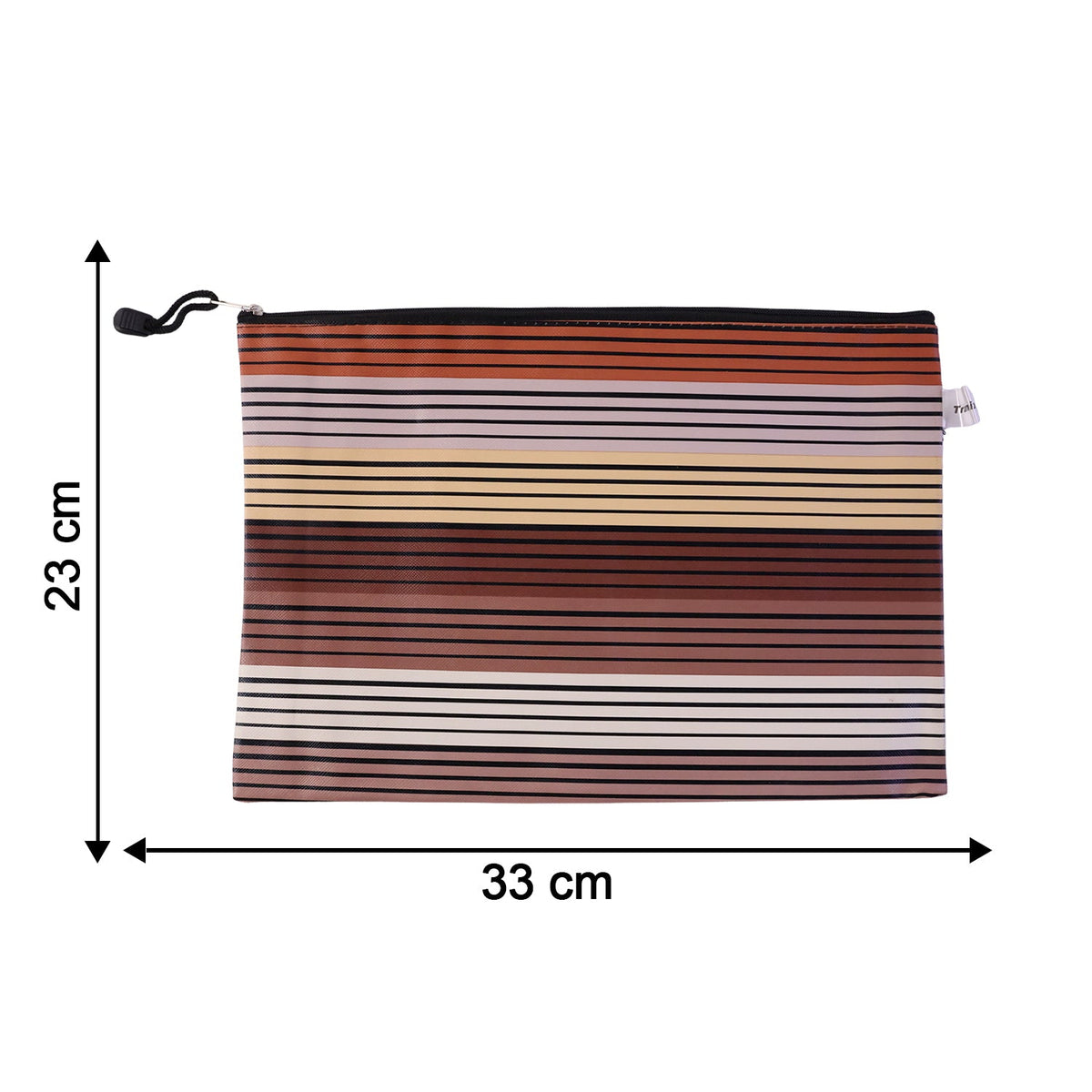 Lightweight slim zipper pouch ideal for carrying A4 papers